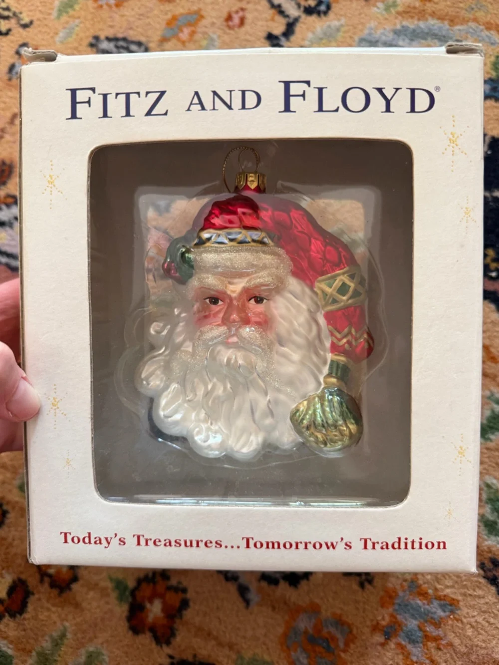 Fitz and Floyd Vintage Santa Ornament